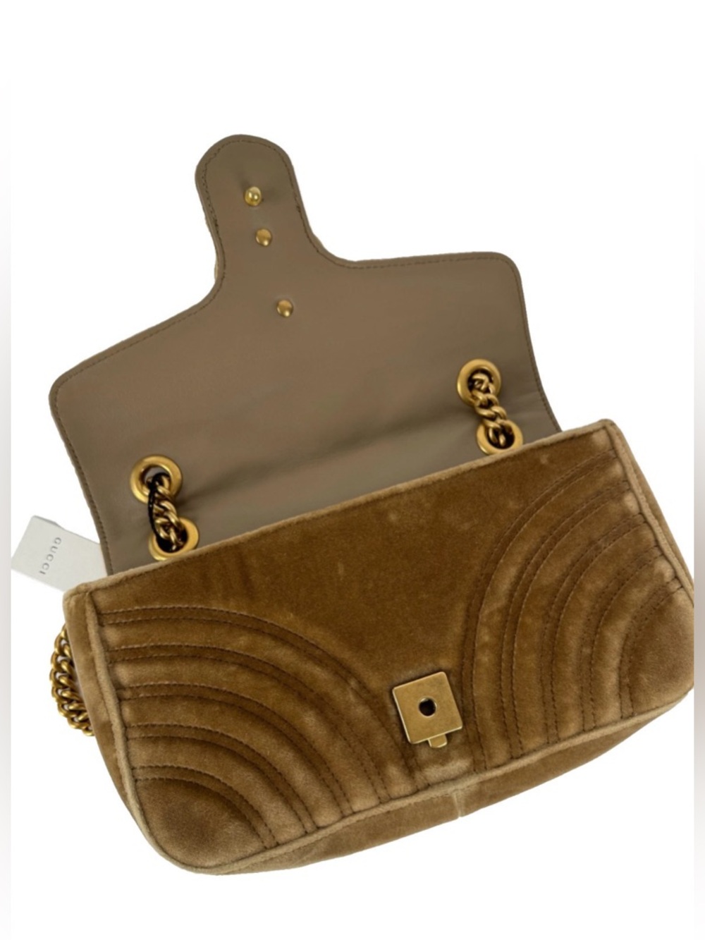 Gucci suede Marmont bag 😍 - Picture 8 of 12